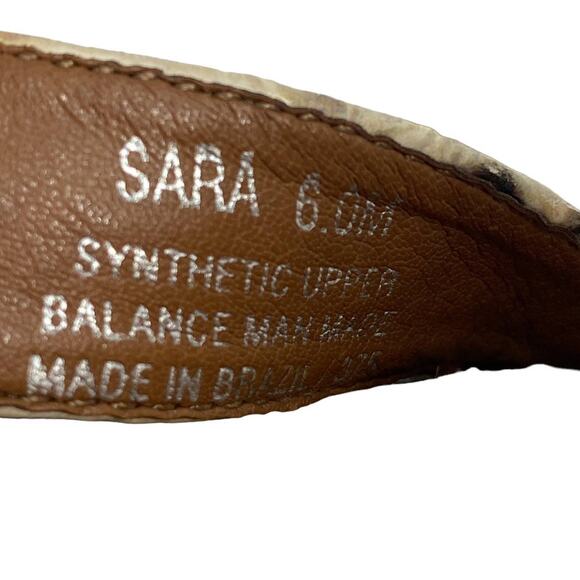 Women's STEVE MADDEN Size 6 Sara Faux Snakeskin Ankle Strap High Heel Sandals - Picture 9 of 13